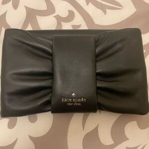 Kate Spade Black Leather Clutch